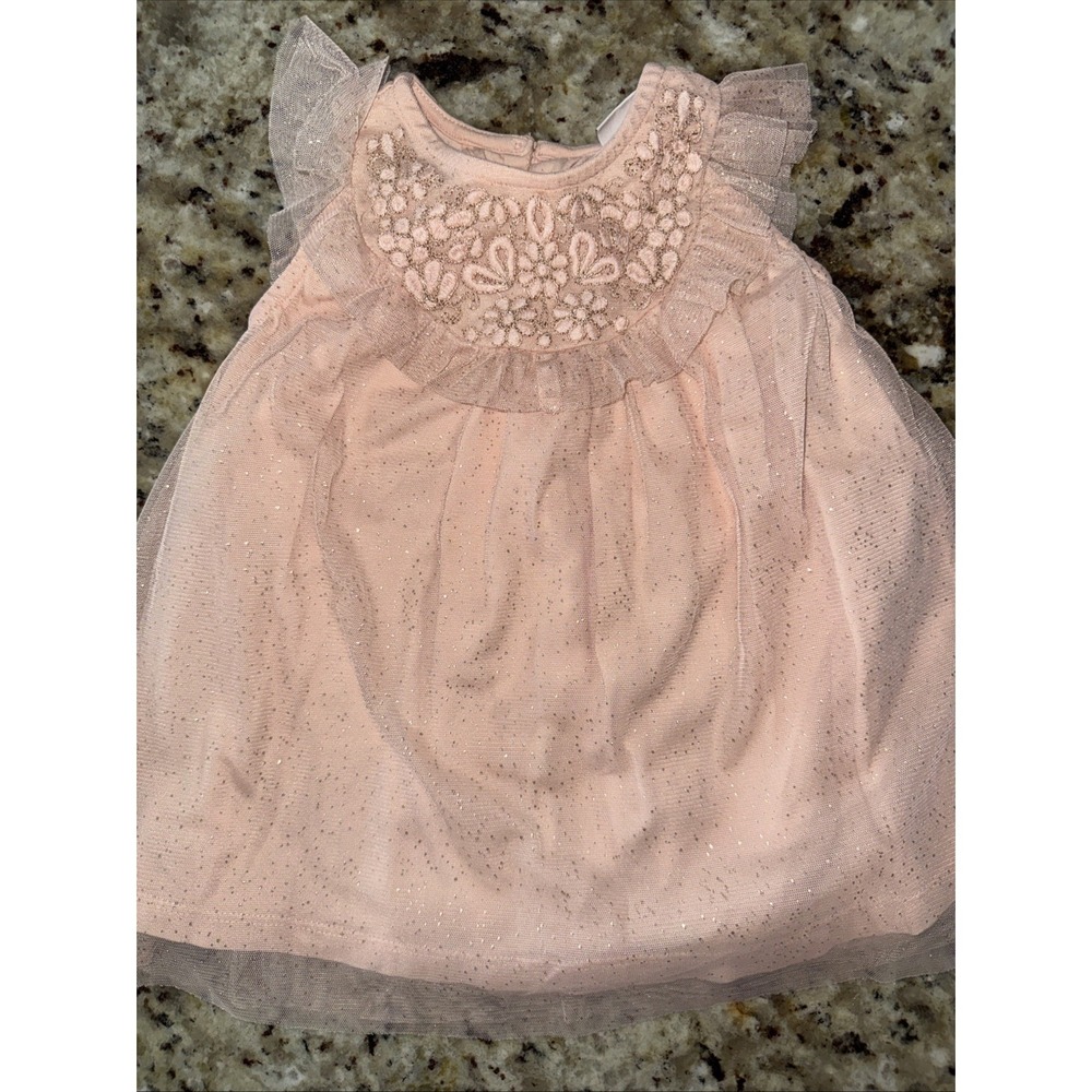 Girls Next Peach‎ color swirl dress size 6/9 Months Lined Dress Up Twirl 3318